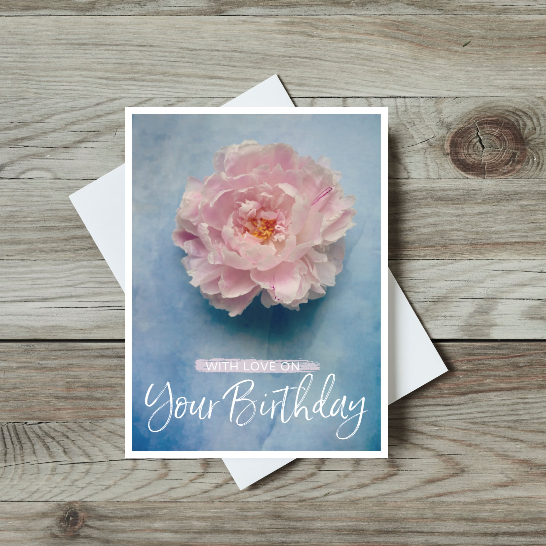 Greeting card locally designed